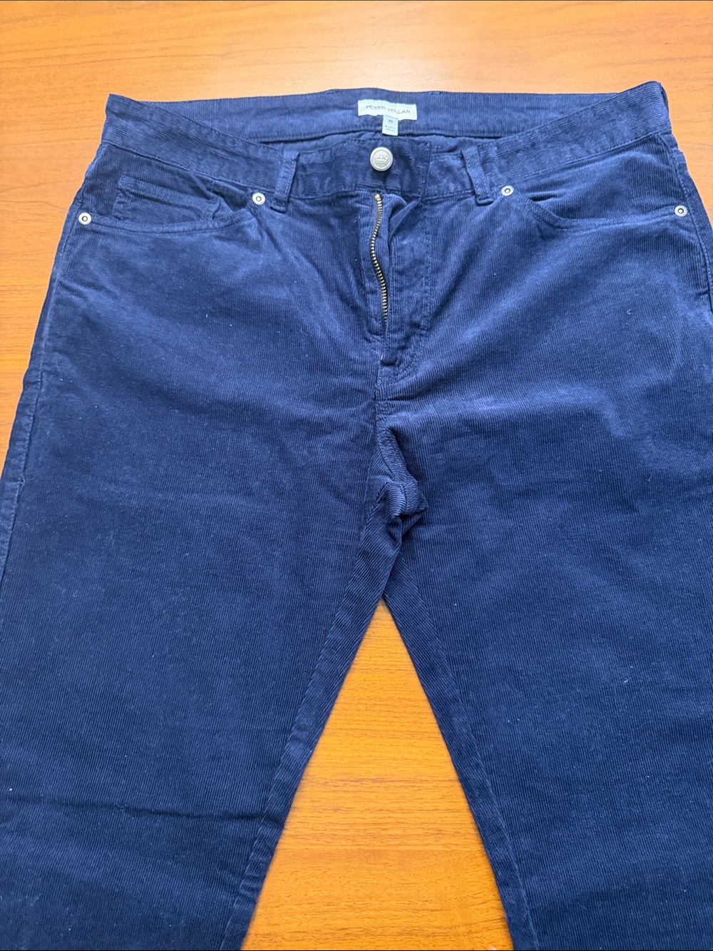 Peter Millar Deep Navy Corduroy Slim Pants